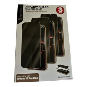 SM Privacy Guard Tempered Glass for iPhone 16